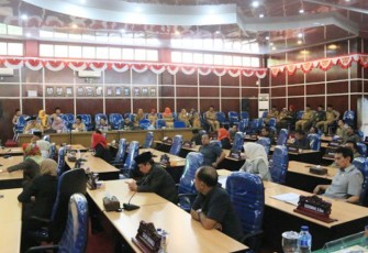 Rapat paripurna DPRD Kota Bengkulu