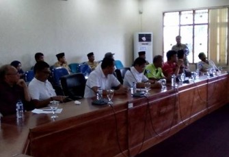 Organda saat hearing dengan DPRD Kota Bengkulu, Selasa (31/10/2017)