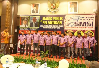 Pelantikan SMSI Provinsi Bengkulu, Senin (02/10/2017)