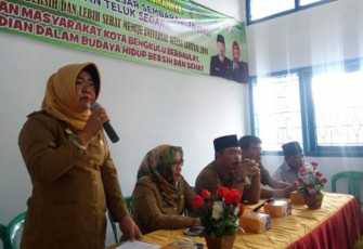 Pemerintah Kota Bengkulu mendeklarasi stop buang air besar sembarangan bertempat di Kantor Camat Teluk Segara dan Kantor Camat Muara Bangkahulu