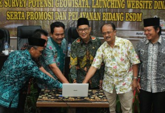 Dinas ESDM menggelar saat ekspose survey potensi geowisata, launching website dinas serta promosi dan pelayanan bidang ESDM