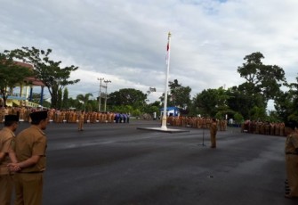 Apel Gabungan Di Pimpin Pejabat Wali Kota Bengkulu Budiman Ismaun