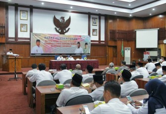 Rapat Pembentukan Satuan Tugas 8 Klaster Penanggulangan Bencana Daerah di Provinsi Bengkulu