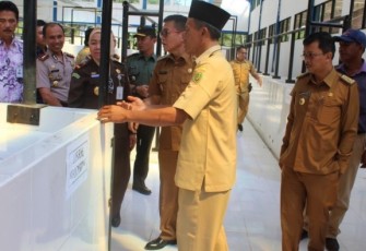 Peresmian Pasar  Tradisional di Desa Tanjung Alam Kecamatan Kedurang