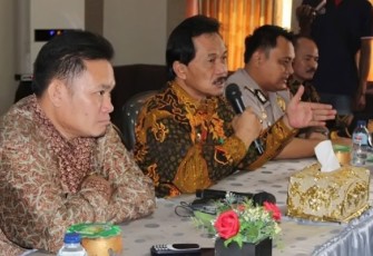 Bupati Bengkulu Tengah di dampingi Wakil Bupati dan Kapolres Bengkulu Utara