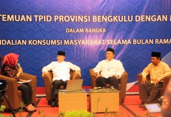Gubernur Bengkulu Dr. H. Rohidin Mersyah, MMA menghadiri Pertemuan TPID Provinsi Bengkulu dengan MUI Provinsi Bengkulu.