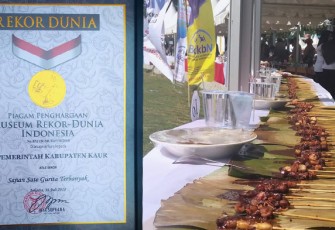 Sajian Sate Gurita Kabupaten Kaur