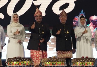 Penutupan Festival Tabut di Bengkulu yang dihadiri Menteri Pariwisata RI Arief Yahya