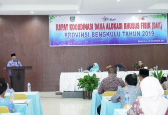 Rakor DAK 2019 Pemprov Bengkulu