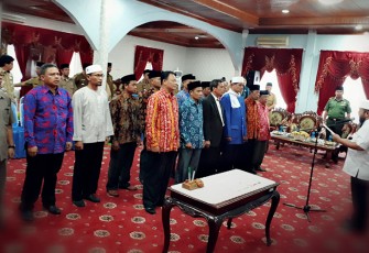 Pengukuhan Pengurus FKUB Kota Bengkulu.