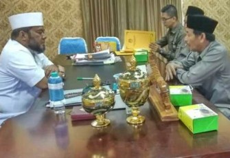 Walikota Bengkulu Helmi Hasan saat audiensi dengan KPU Kota Bengkulu,  Rabu (31/10)