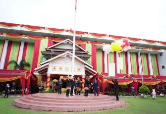 Launching Gerakan Indonesia Sadar Administrasi Kependudukkan (GISA), ditandai dengan pelepasan balon