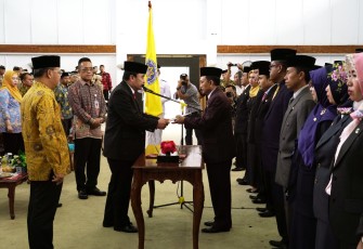 Gubernur Bengkulu Rohidin Mersyah hadiri pengukuhan Dewan Pengurus Provinsi Ikatan Keluarga Alumni Pendidikan Tinggi Kepamongprajaan