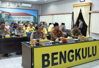 Gubernur Bengkulu Rohidin Mersyah hadir pada Video Conference terkait Penandatanganan Nota Kesepahaman Antara Kemensos.