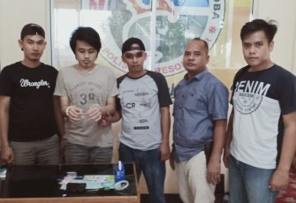 Polres Kaur Mengamankan Pemuda Asal Kota Manna yang diduga merupakan pengedar narkoba 