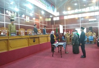 Paripurna Istimewa Pengganti Antar Waktu DPRD Kota Bengkulu Suhartini