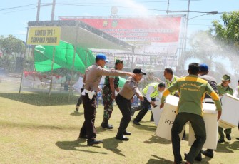 Simulasi Pengamanan Pemungutan Suara Pilleg dan Pilpres 2019