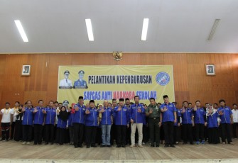 Gubernur Bengkulu Rohidin Mersyah Lantik Satgas Anti Narkoba Sekolah Kabupaten Bengkulu Selatan