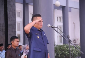 Wakil Bupati Bengkulu Tengah  Septi Peryadi S.Tp Jadi Inspektur Upacara 