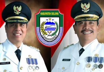 Bupati Seluma Bundra Jaya dan Wakil Bupati Seluma Suparto