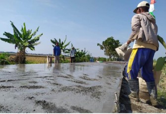 Pengecoran Jalan TMMD Digenjot