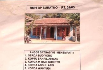 Rumah Warga Desa Jatimulya yang dihuni Satgas TMMD Tegal
