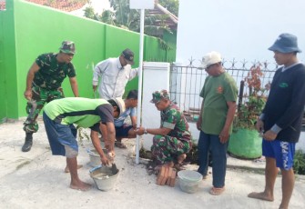 Warga Kali Luwih Wanasari Brebes Lakukan Pemasangan Plang Nama Jalan