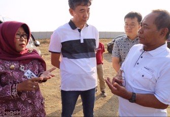 Bupati Tegal Tinjau Lokasi Pembangunan PT Winner Desa Margasari Kabupaten Tegal