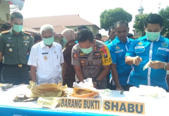 Barang Bukti Hasil Pengungkapan Perkara Narkotika Dimusnahkan