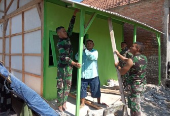 Salah satu RTLH yang dibangun di TMMD 105