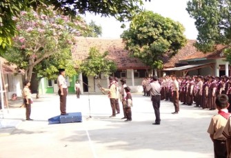 Pelaksanaan Upacara Hari Pramuka Banjarharjo Kabupaten Brebes