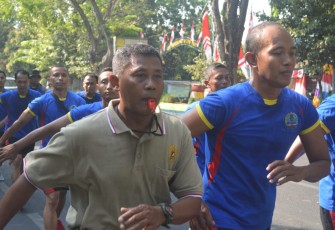 Batiops pimpin langsung latihan gerak jalan 