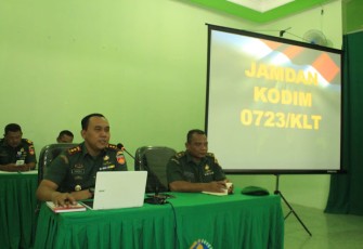 Komandan Kodim 0723 Klaten Letnan Kolonel Kavaleri Minarso S I P