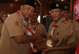 Kepengurusan Kwartir Cabang Gerakan Pramuka Kota Tegal masa bhakti 2019-2023 Resmi di Lantik