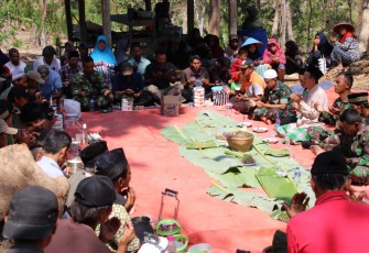 Warga Cilibang Gelar Syukuran Bersama TNI Kodim Cilacap