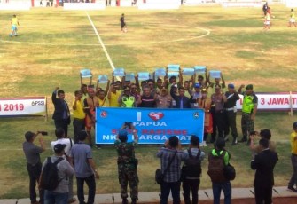 Pertandingan Persab Brebes dan Persebi Dihadiri Langsung Bupati Boyolali H. Seno Samodro,