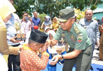 Kasdim 0209/LB Mayor Inf Ertiko Cholifa pada Peringatan Hari Anak Nasional
