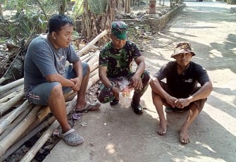 Serka Sukito Selaku Babinsa Desa Nengahan Koramil 18 Bayat Kodim 0723 Klaten 