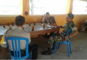 Babinsa Koramil Wonosari Jalin Sinergitas Dengan Aparat Pemerintah Desa Diwilayah Desa Binaan