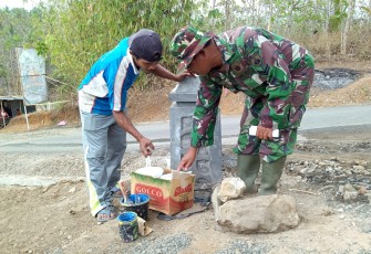 Sertu Basuki Arahkan Warna Cat agar Gunakan Warna Khas TNI