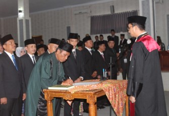 Paripurna Pelantikan DPRD Kabupaten Lebong 