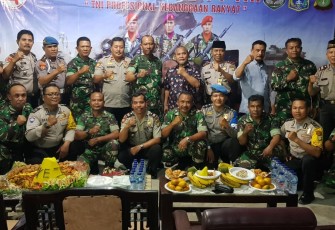 Kapolsek pimpin perayaan HUT TNI ke-74 di Koramil 08/Duren sawit