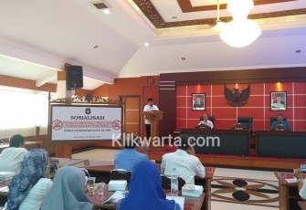 Plt Wali Kota Blitar Santoso Berikan Sambutan 