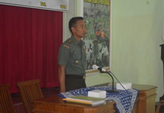 Kasdim Pati Mayor Inf Much. Sholihin membuka binsiap apwil