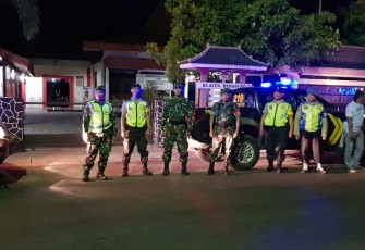 Koramil Dan Polsek Karangdowo Lakukan Patroli Gabungan Blue Light  