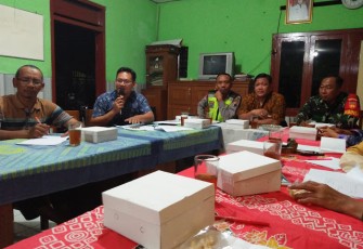 Babinsa Wonosari Aktif Ikuti Rapat Di Wilayah Binaan