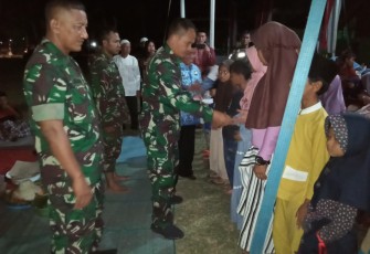 Kasdim Cilacap Santuni Anak Yatim di Desa Cilibang