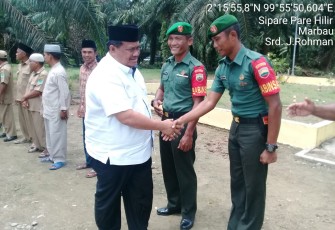 Danrem Raden Wahyu Sugiarto Komsos di Wilayah Kodim 0209/LB