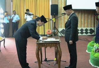 Gubernur Bengkulu Rohidin Mersyah Pimpin Pelantikan Dan Pengambilan Sumpah Jabatan Kepala Perwakilan BPKP Provinsi Bengkulu