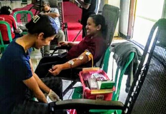 Ratusan Mahasiswa Pendidikan Matematika Gelar Bakti Sosial Dan Donor Darah.
